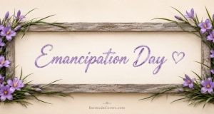 Emancipation Day Flowers Facebook Cover & Phone Wallpaper